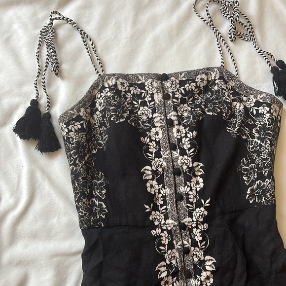 Alice and Olivia Glinda Tassel Spaghetti Strap Dress - Picture 3 of 7